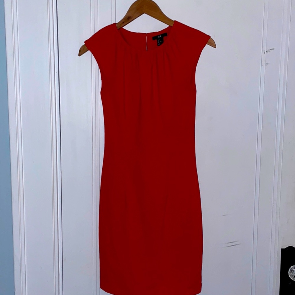 Red cocktail dress